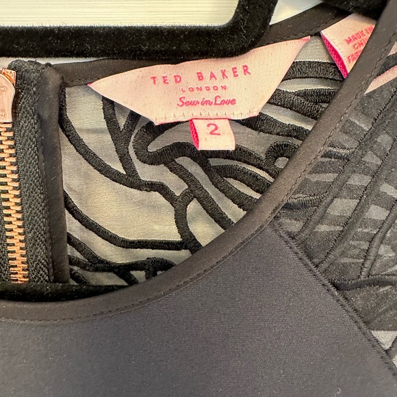 Ted Baker black mini dress - Picture 3 of 3